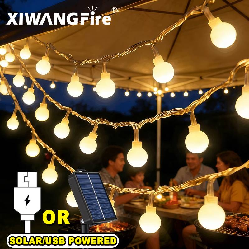 Solar Garden Light - Luci a Stringa Solari/USB/a Batteria 3-10M,