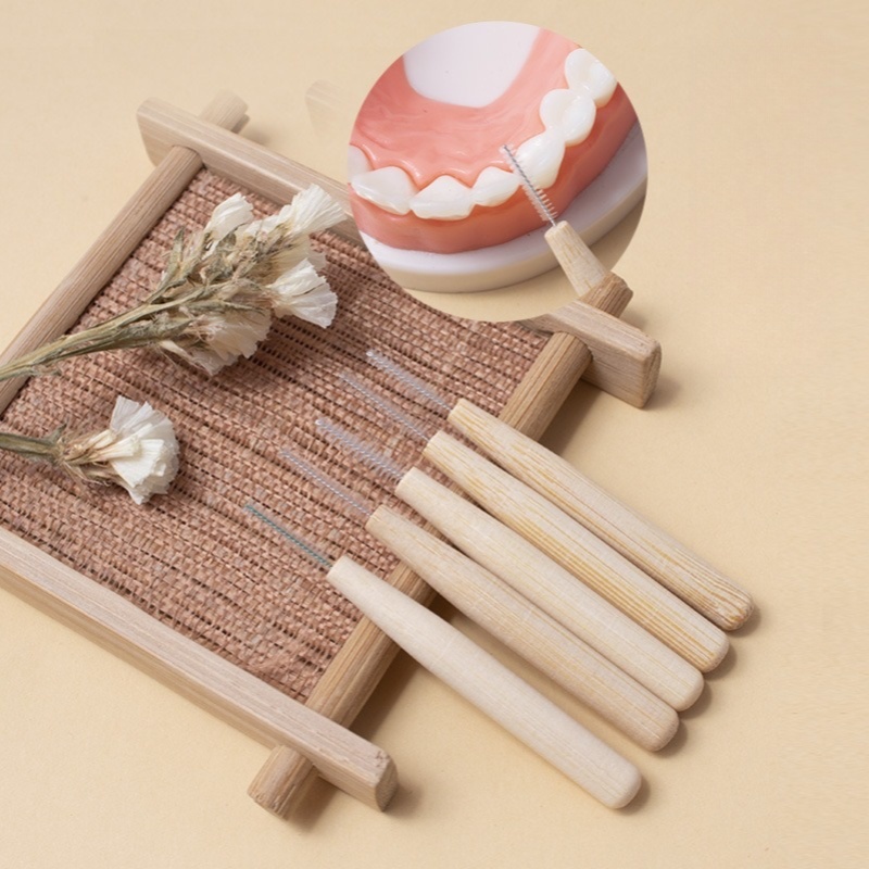 Bamboo Toothbrush - 2 pezzi di bambù spazzolatura interdentale