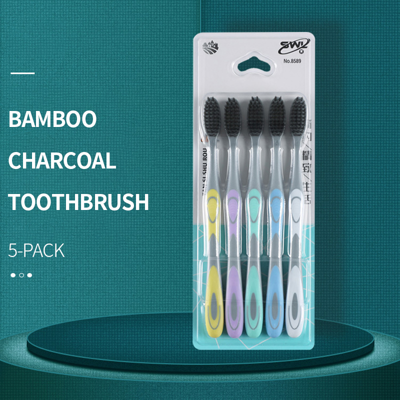 Bamboo Toothbrush - Spazzolino manuale da 5/10 pezzi con