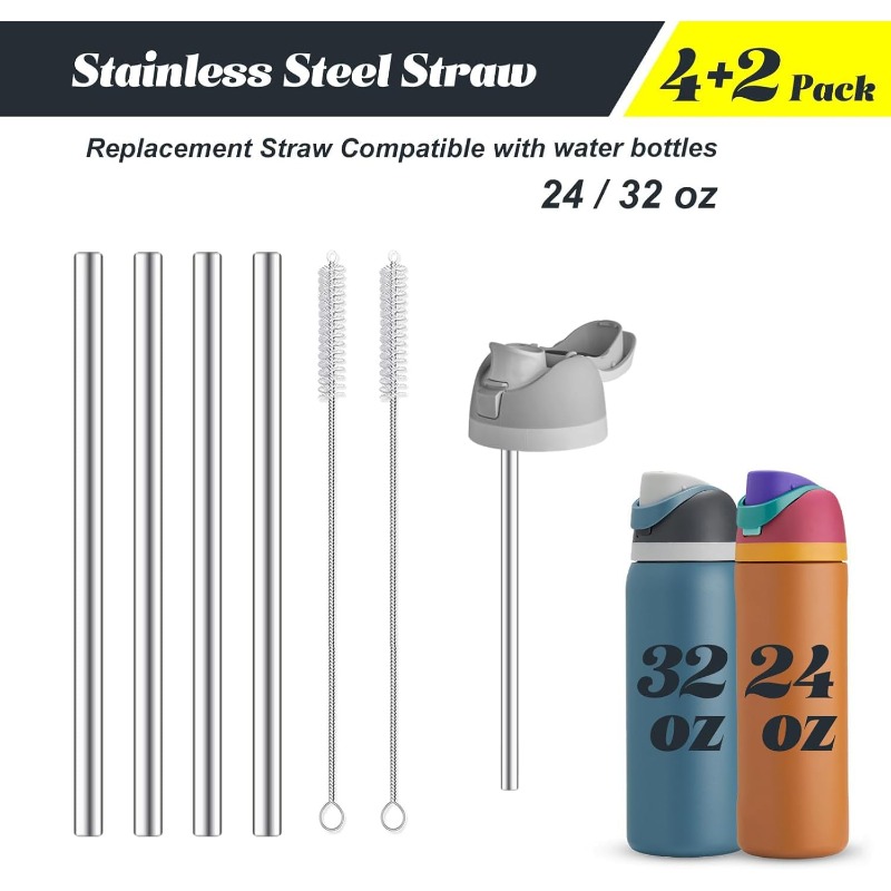 Reusable Straw - Cannuccia in Metallo di Ricambio per