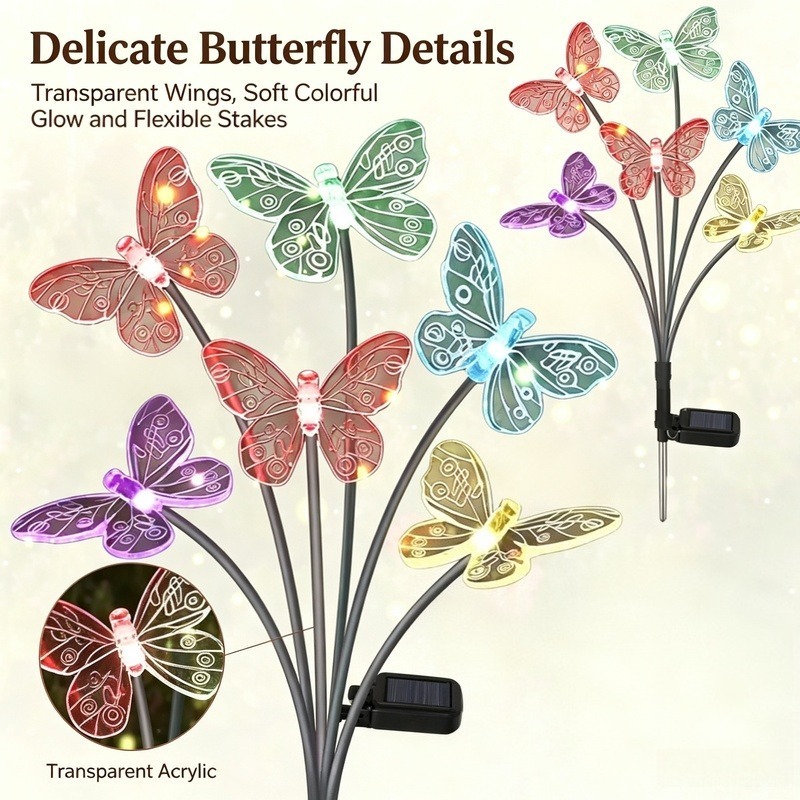 Solar Garden Light - Luci a Farfalla Alimentate a Energia