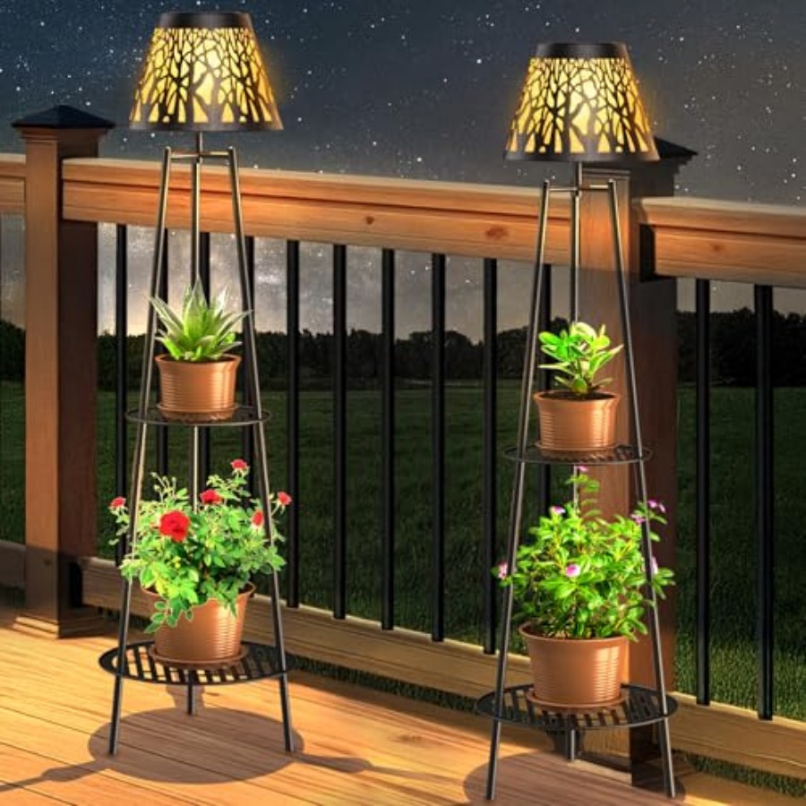 Solar Garden Light - Set di 2 Lampade Solari da