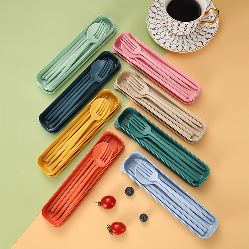 Reusable Straw - Set di 4 Utensili Portatili con