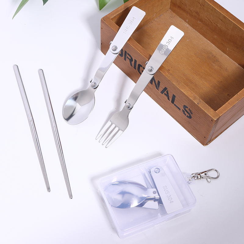 Bamboo Cutlery - Set di posate da esterno portatili