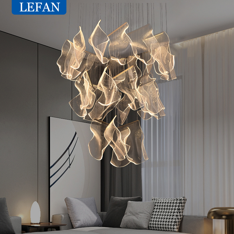 Sustainable Living Guide - Guida luminosa LED Lampadario moderno soggiorno
