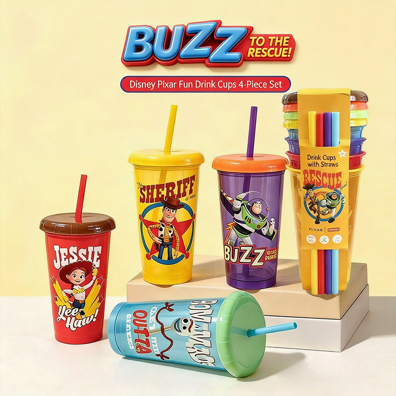 Reusable Straw - Bicchieri in Plastica Toy Story 5,