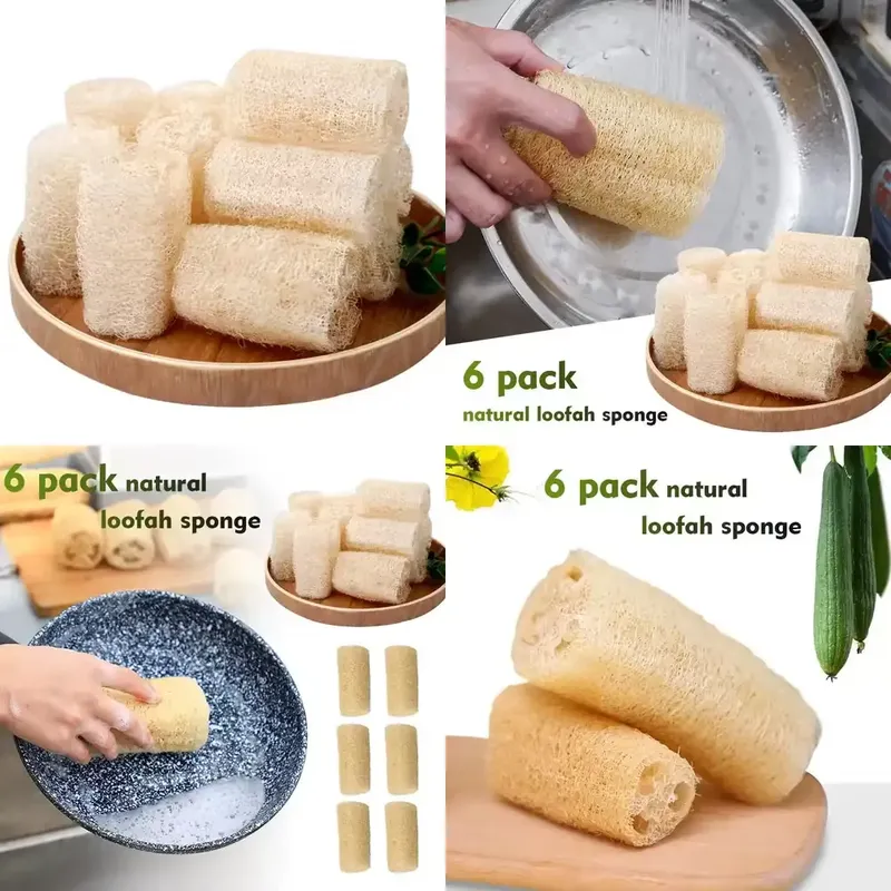 Eco Sponge - Spazzola per Piatti in Luffa Naturale