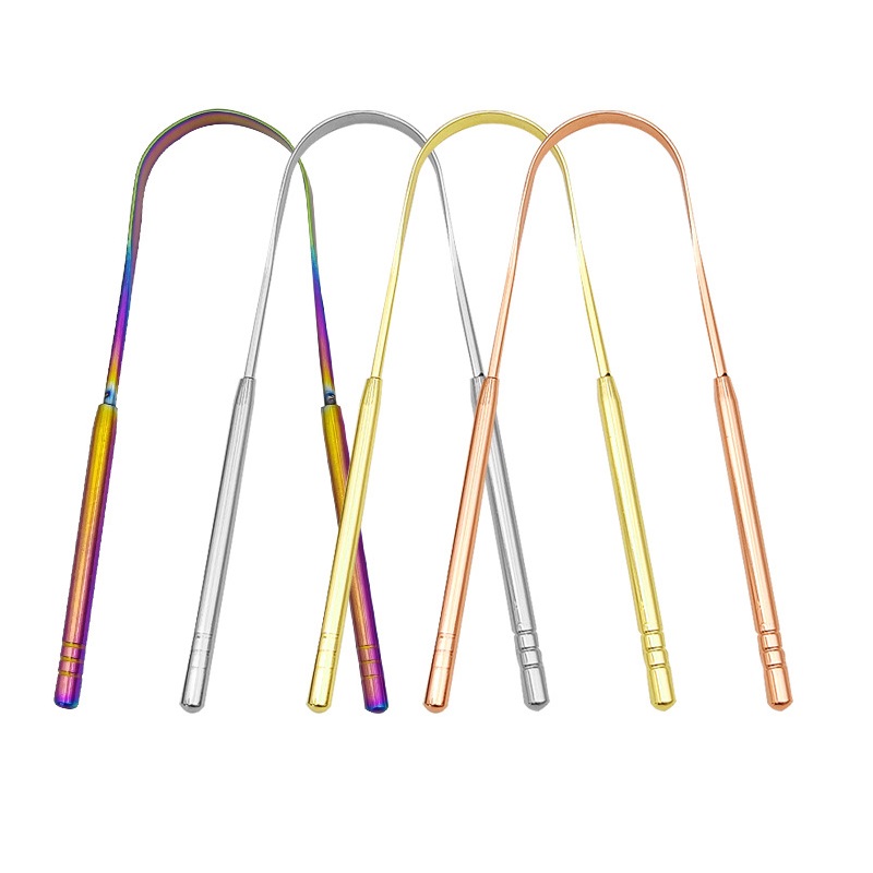 Bamboo Toothbrush - Raschietto per lingua in acciaio inossidabile