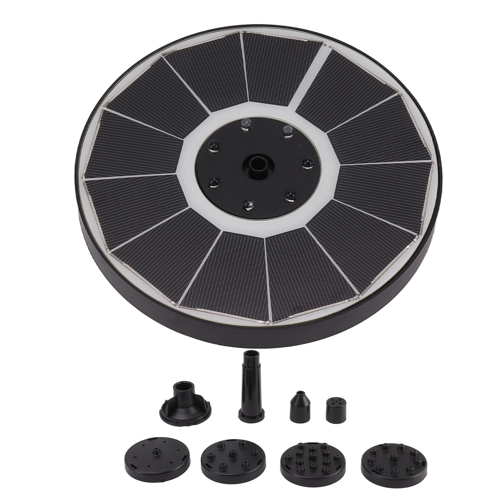 Solar Garden Light - Fontana Solare con 8 Ugelli, 3.5W