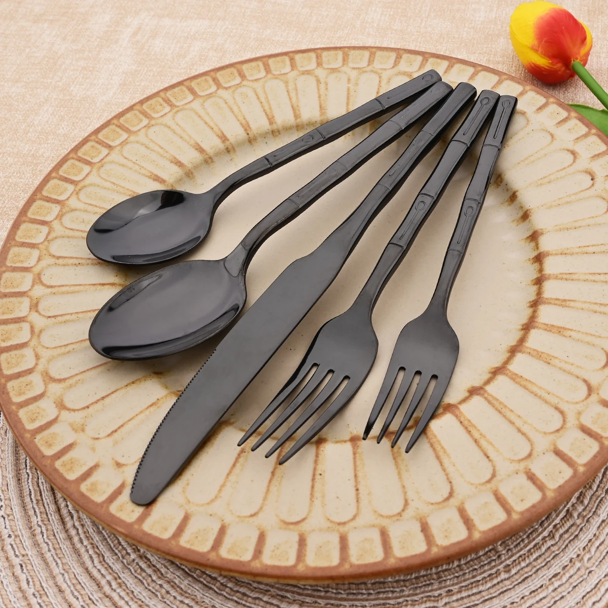 Set di posate composto da 5 pe - Bamboo Cutlery recensione e prezzo