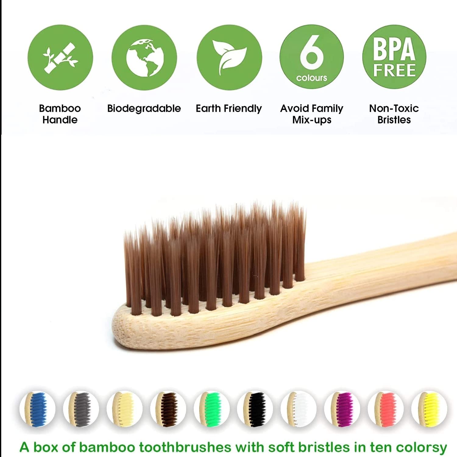 Confezione da 10 Spazzolini da - Bamboo Toothbrush recensione e prezzo