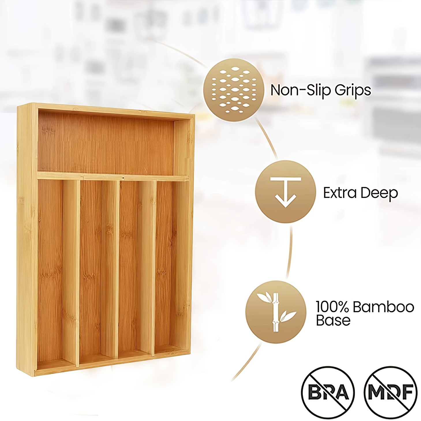 Organizzatore per Cassetti da  - Bamboo Cutlery recensione e prezzo