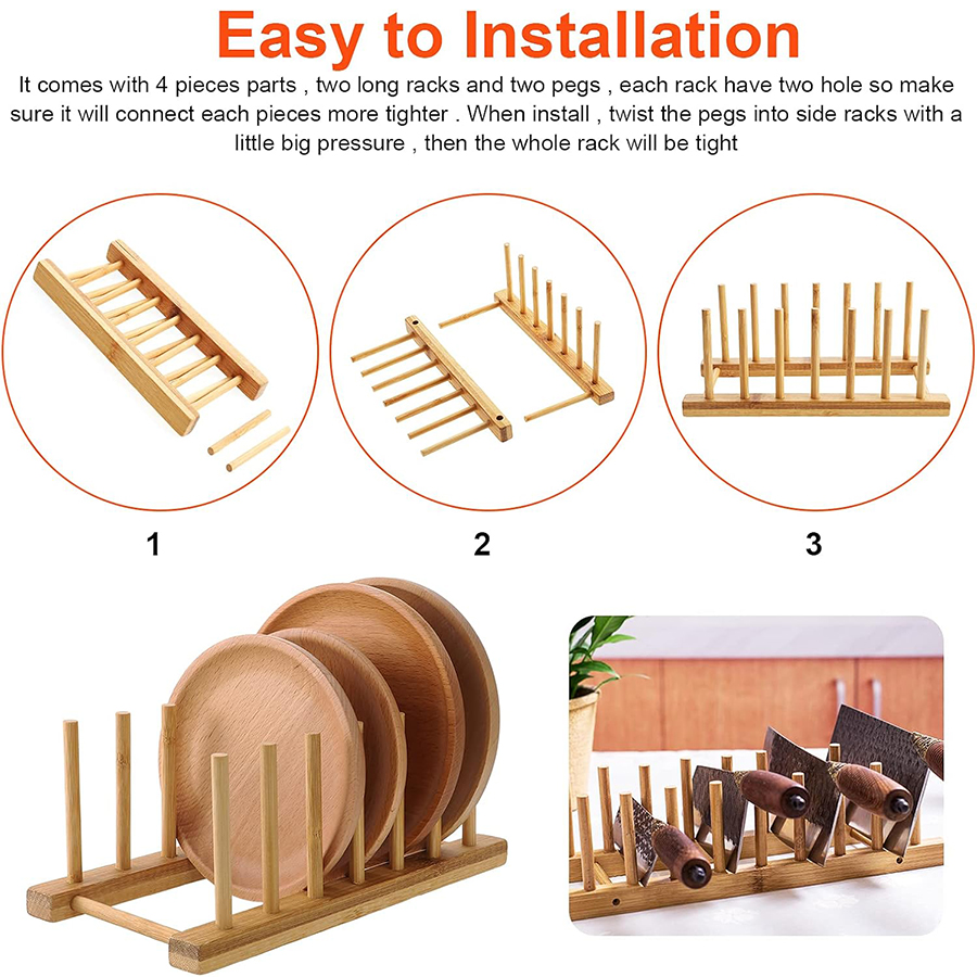 1 pz/2 pezzi portapiatti in ba - Bamboo Cutlery recensione e prezzo